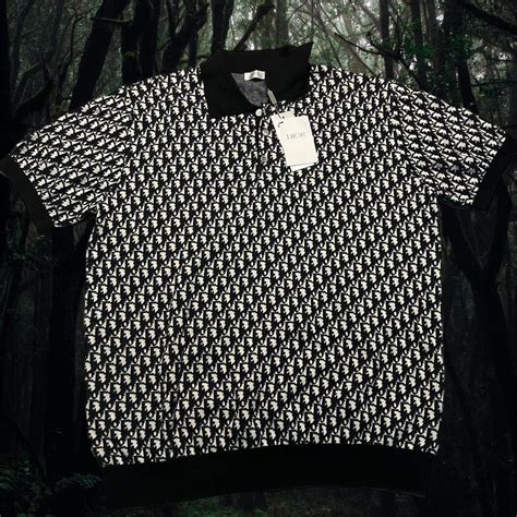black dior button up shirt